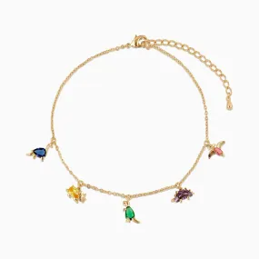 INS New Small Dinosaur Anklet Clavicle Chain