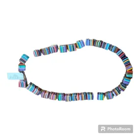 Jackie Brazil Liquorice All Sorts Square Resin Necklace JBLSN