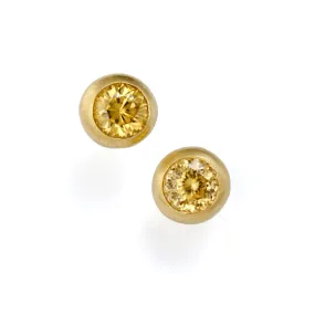 Judi Powers Little Star Yellow Zircon Earrings  18K