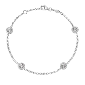 Kiki McDonough Grace White Topaz and Diamond Bracelet