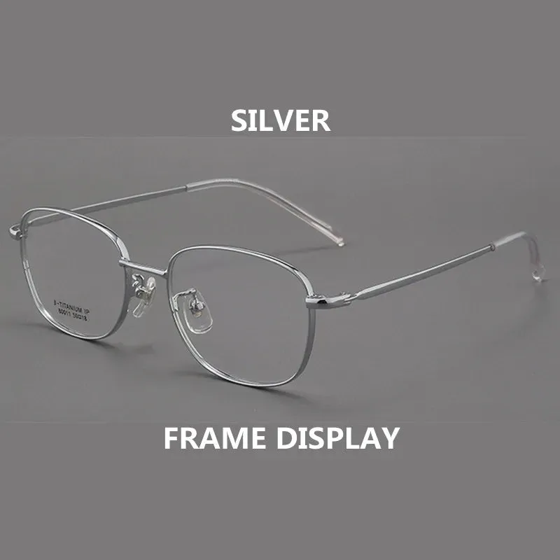 Kocolior Unisex Full Rim Irregular Square Alloy Hyperopic Reading Glasses 80011