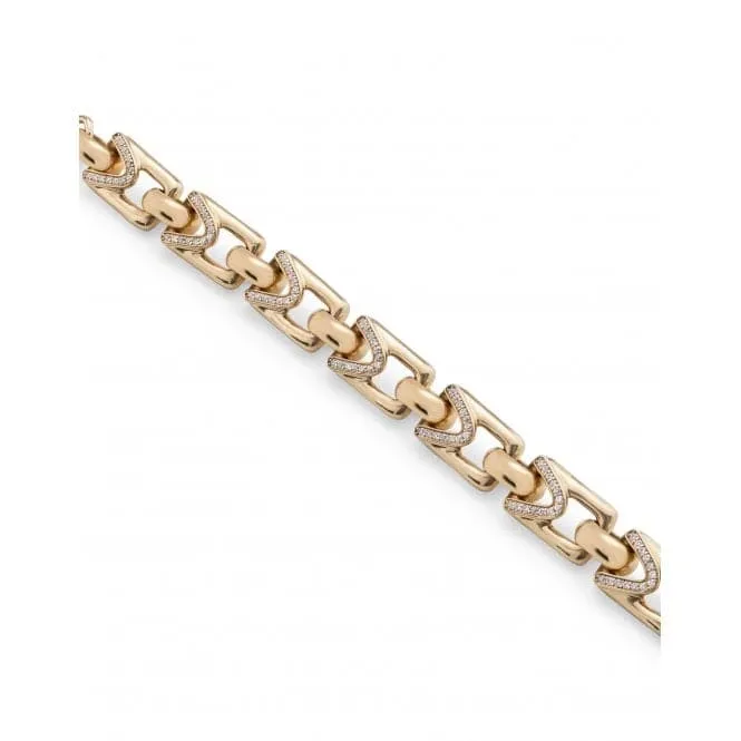 Ladies Brave Gold Medium Unstoppable Topaz Bracelet PUL2391BLNORO0M