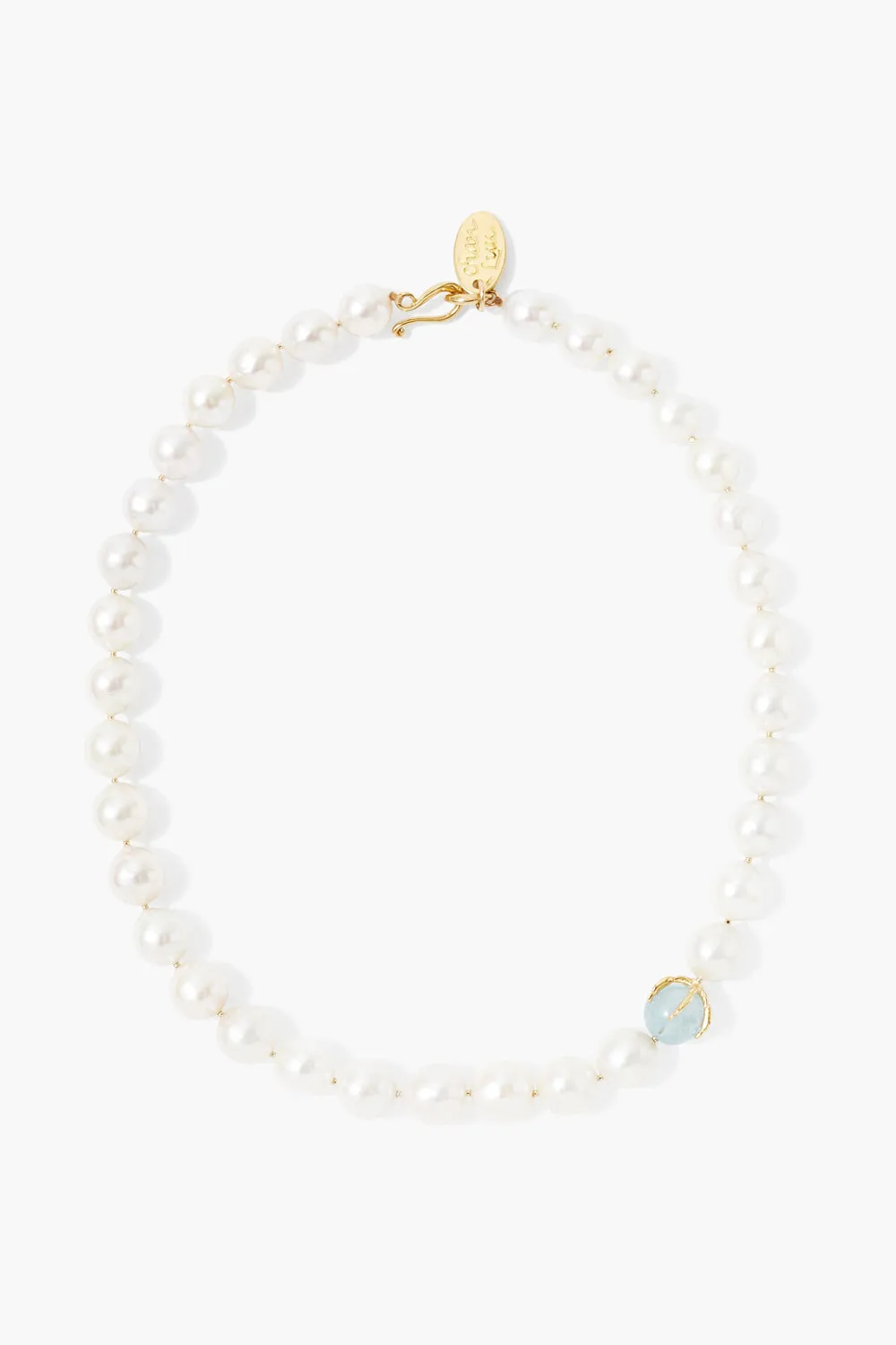 Lark Necklace White Pearl Mix