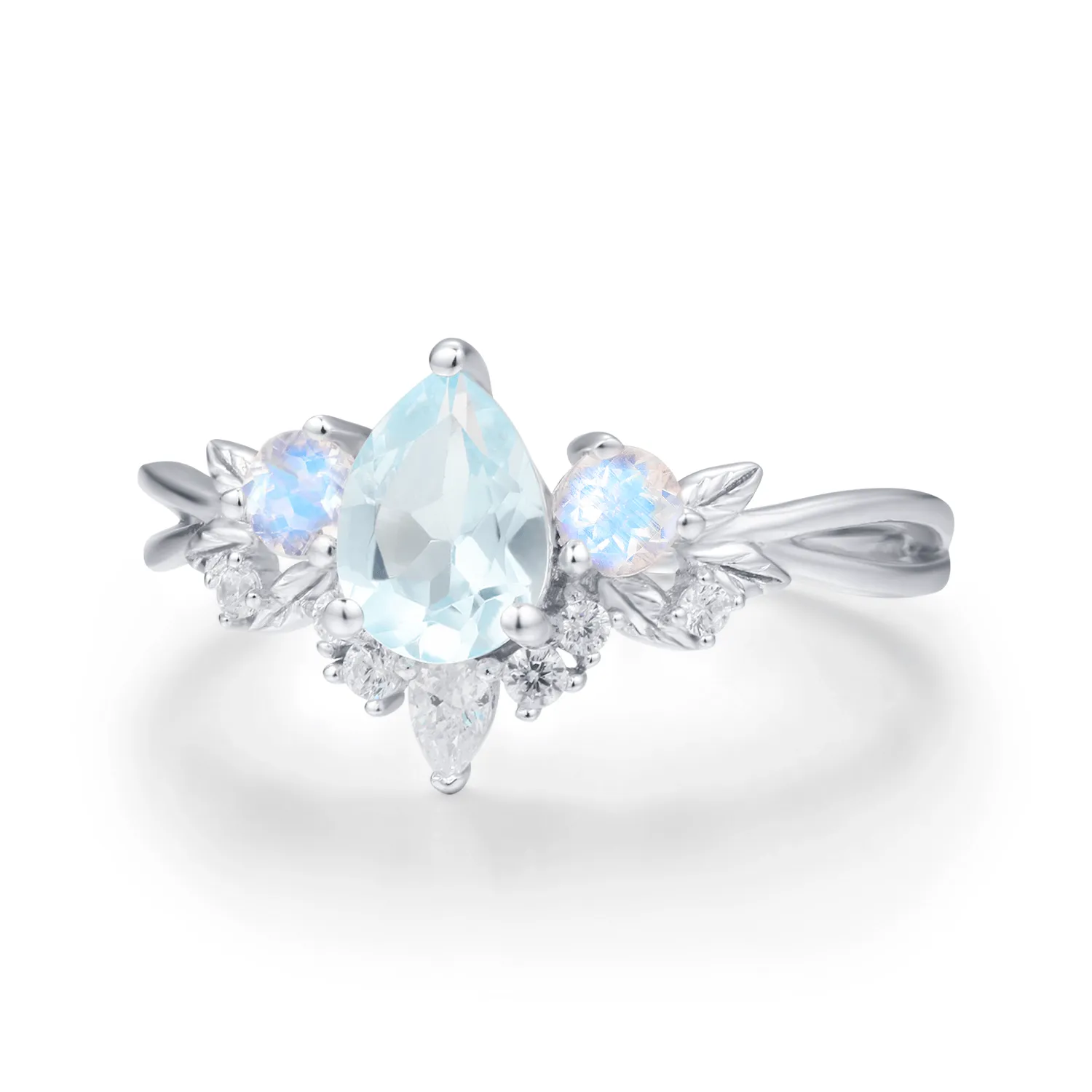 Laurel Grove Aquamarine Moonstone Ring©