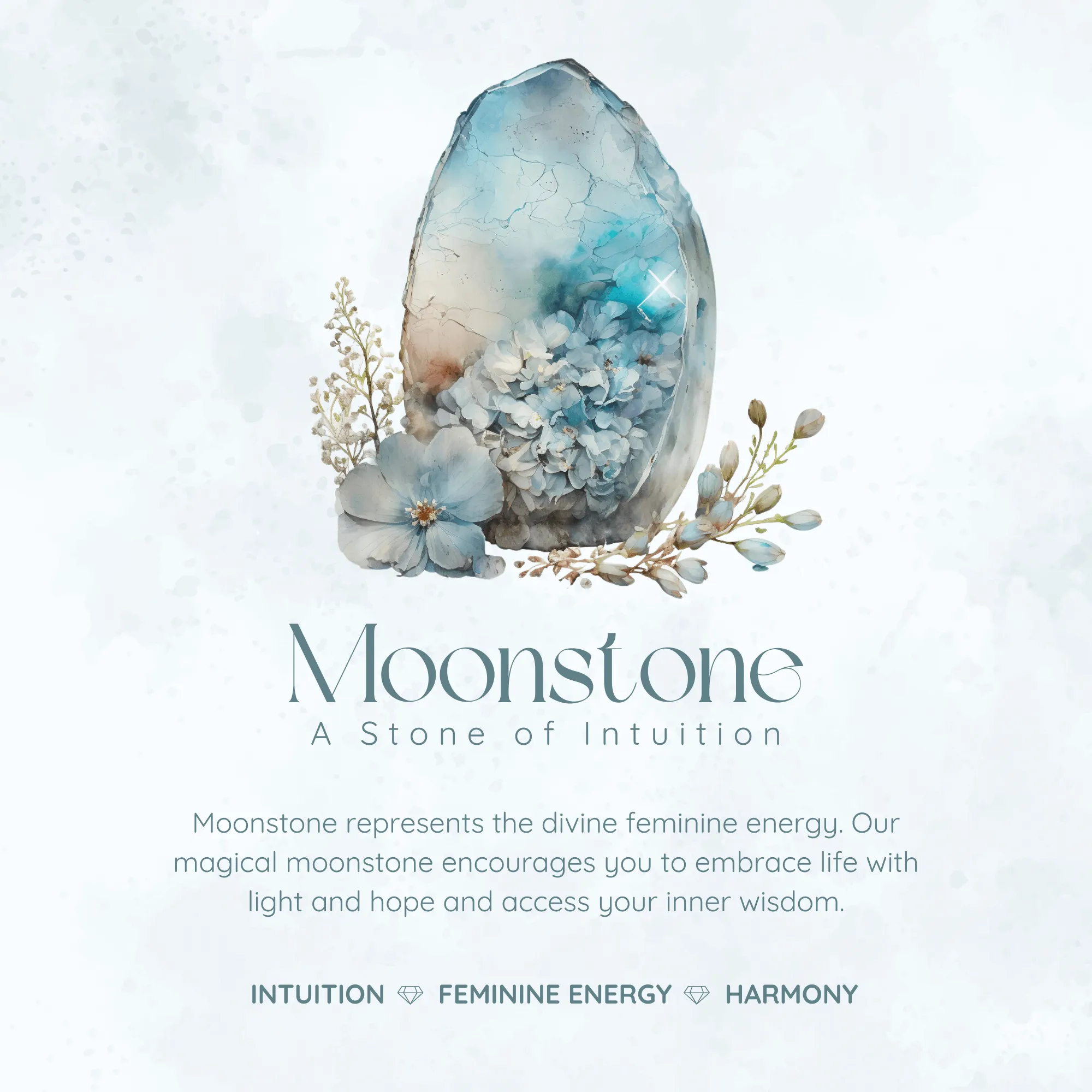 Laurel Grove Aquamarine Moonstone Ring©