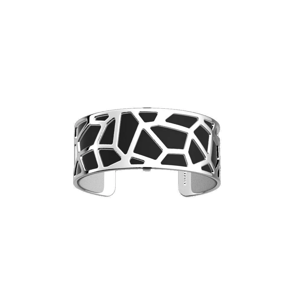 LES GEORGETTES BY ALTESSE Girafe Bracelet 25mm, Silver Finishing - Black / White