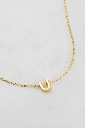 Letter Necklace U