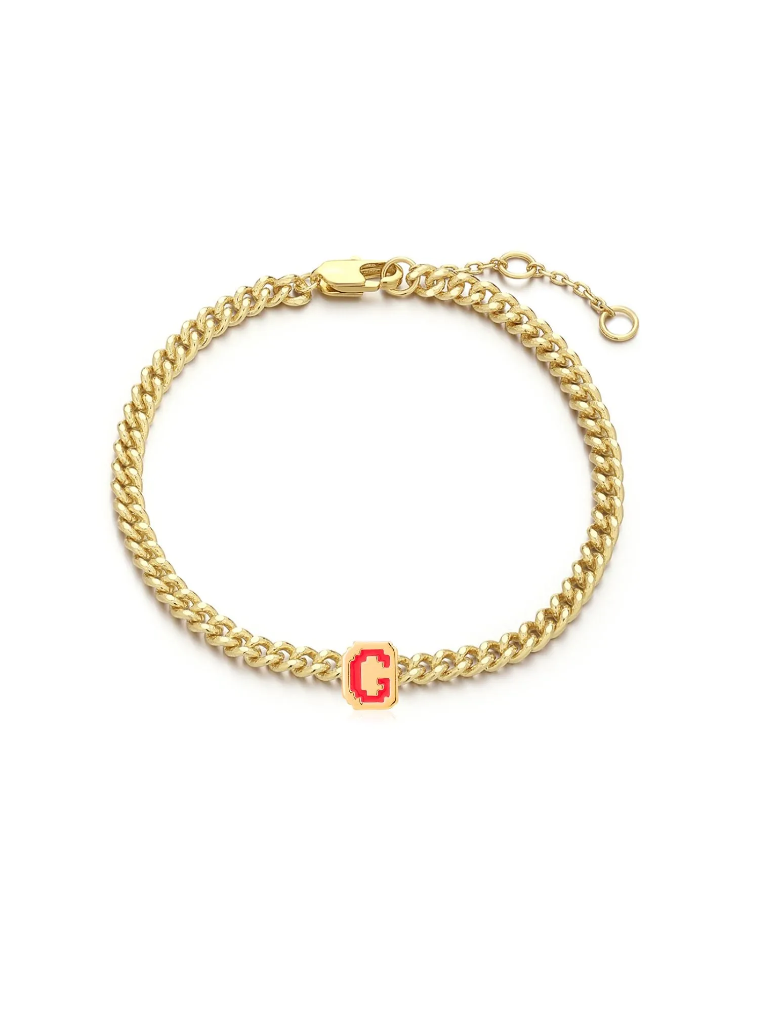 LEVEL-UP INITIAL CHARM BRACELET