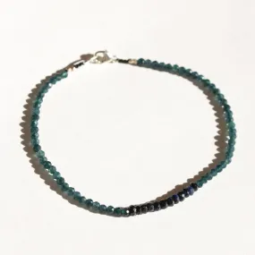 London Blue Topaz   Blue Sapphires Bracelet