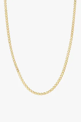 Long Mariner Chain Necklace Gold Plated (60cm)