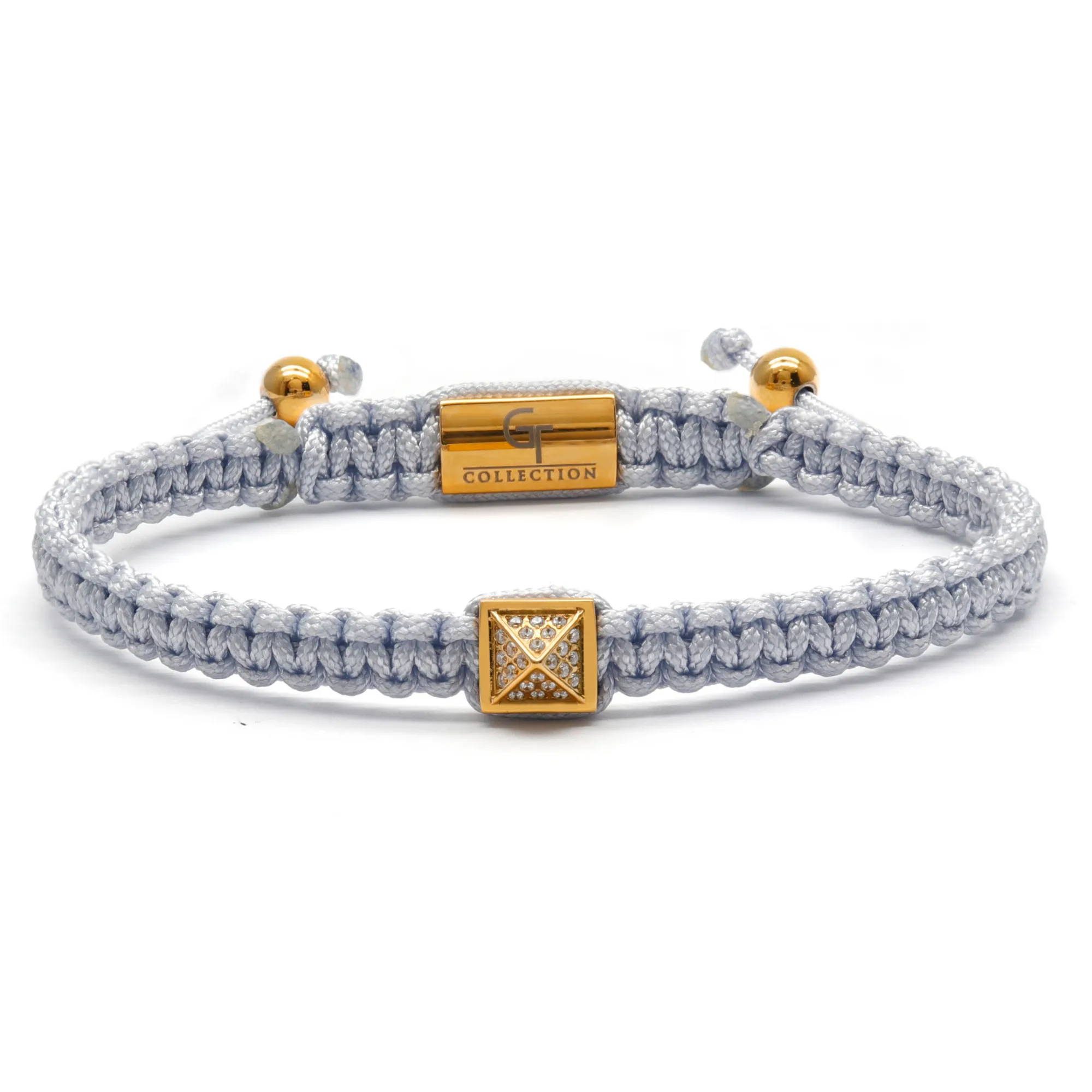 Men's Pyramid Bracelet with Zircon