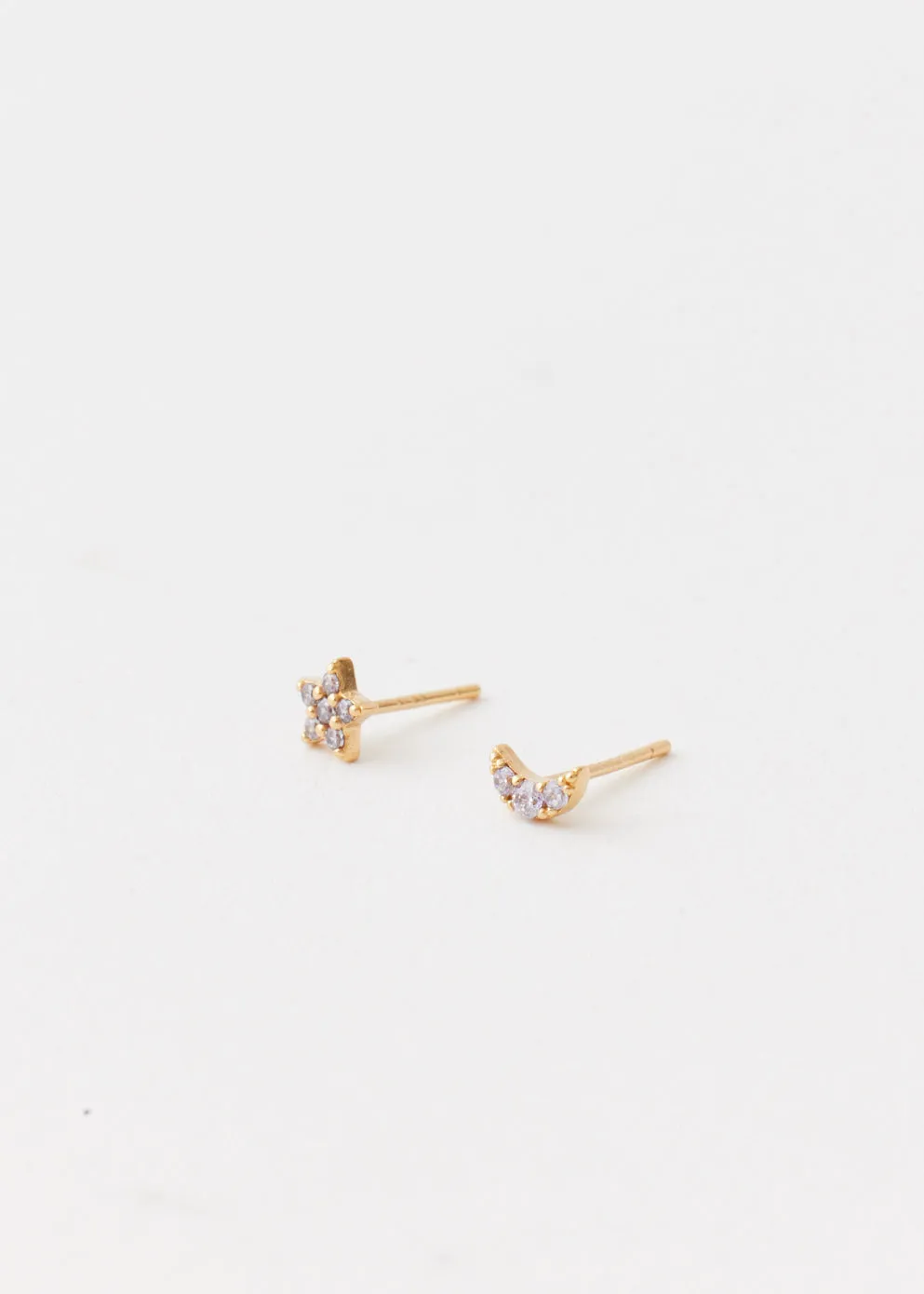 Moon & Star Studs