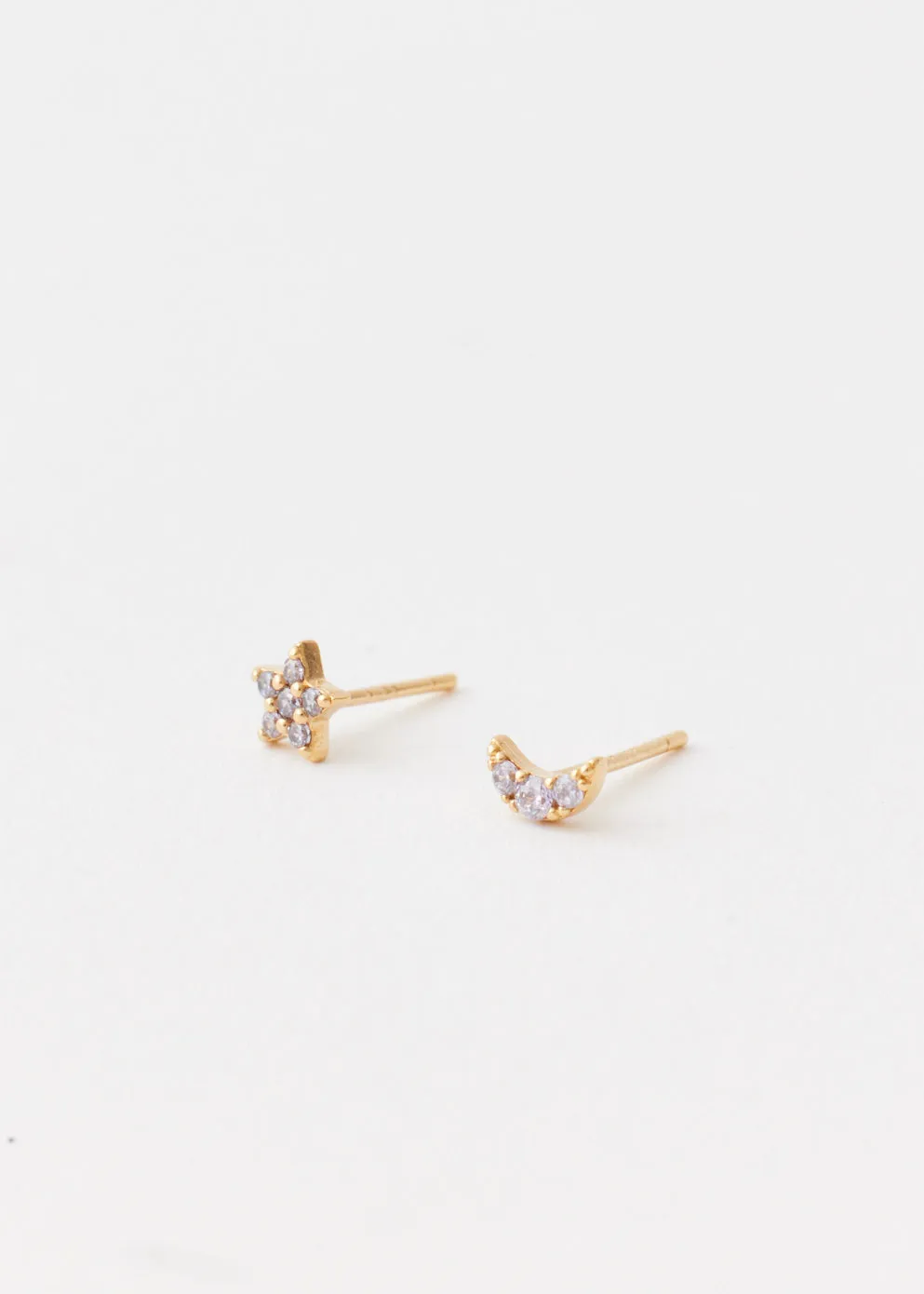 Moon & Star Studs