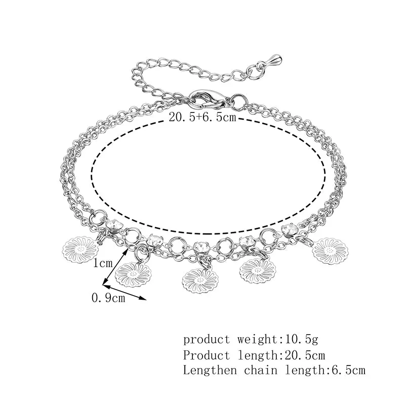 New Sweet And Exaggerated Retro Anklet For Women