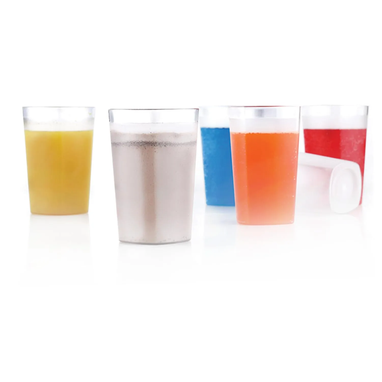 Oblivion Square Plastic Fiber Glass Set of 6 for Water, Drinking Glass, Juice Glasses, Soda Glass, Beer Glass, Milk Glass, Unbreakable Glass Set, Long Plastic Glass (350 ML, Transparent)