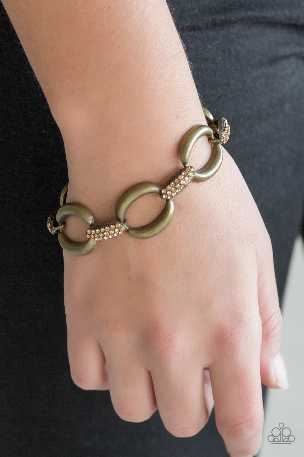 Open Door Jewelry - Dont Forget Whos Boss! - Brass Bracelet - Paparazzi Accessories