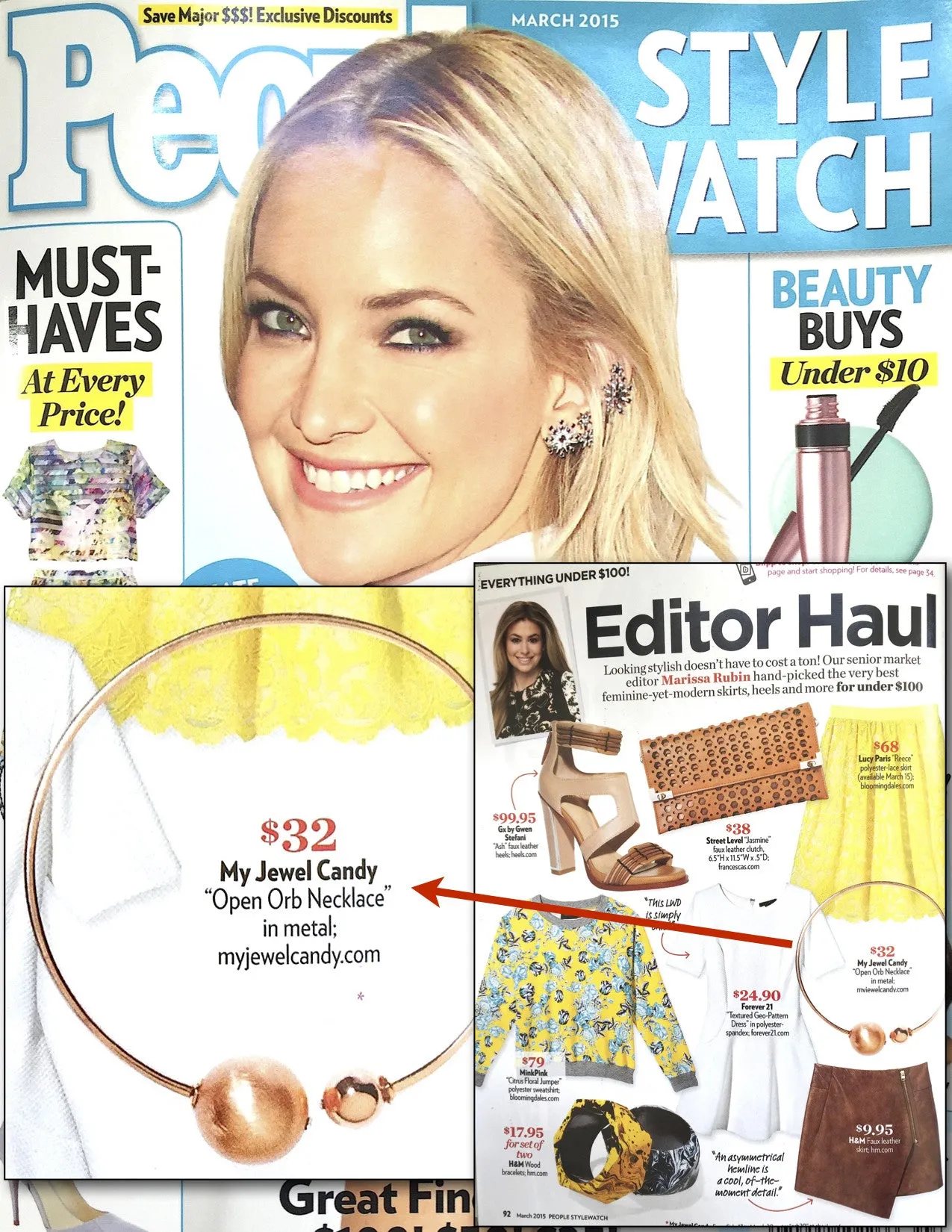 Open Orb Necklace (As seen in People Style Watch Magazine)