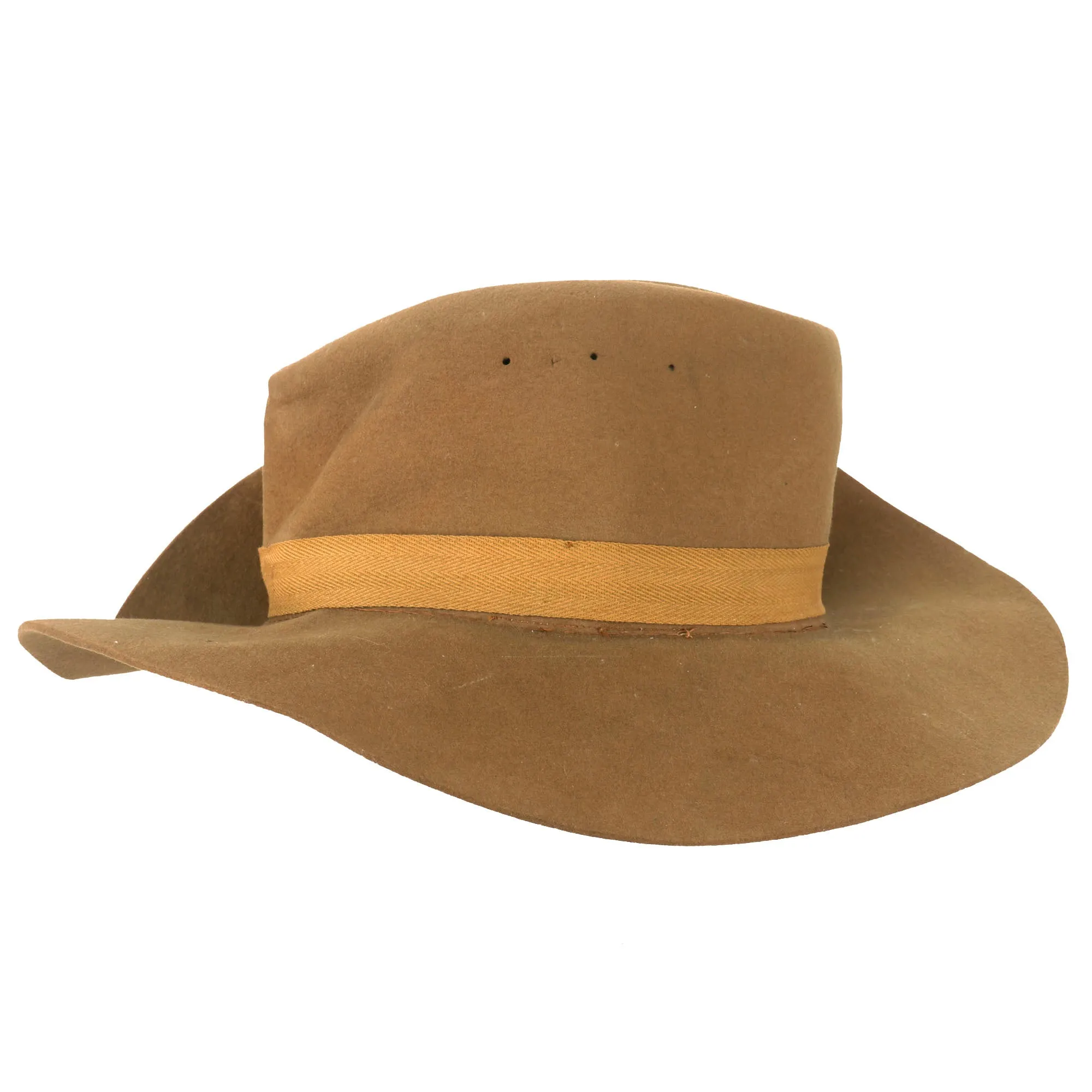 Original Australian WWII Australian Commonwealth Military Forces Slouch Hat by Vero & Everitt Ltd. - Dated 1943 - Size 7 ¼