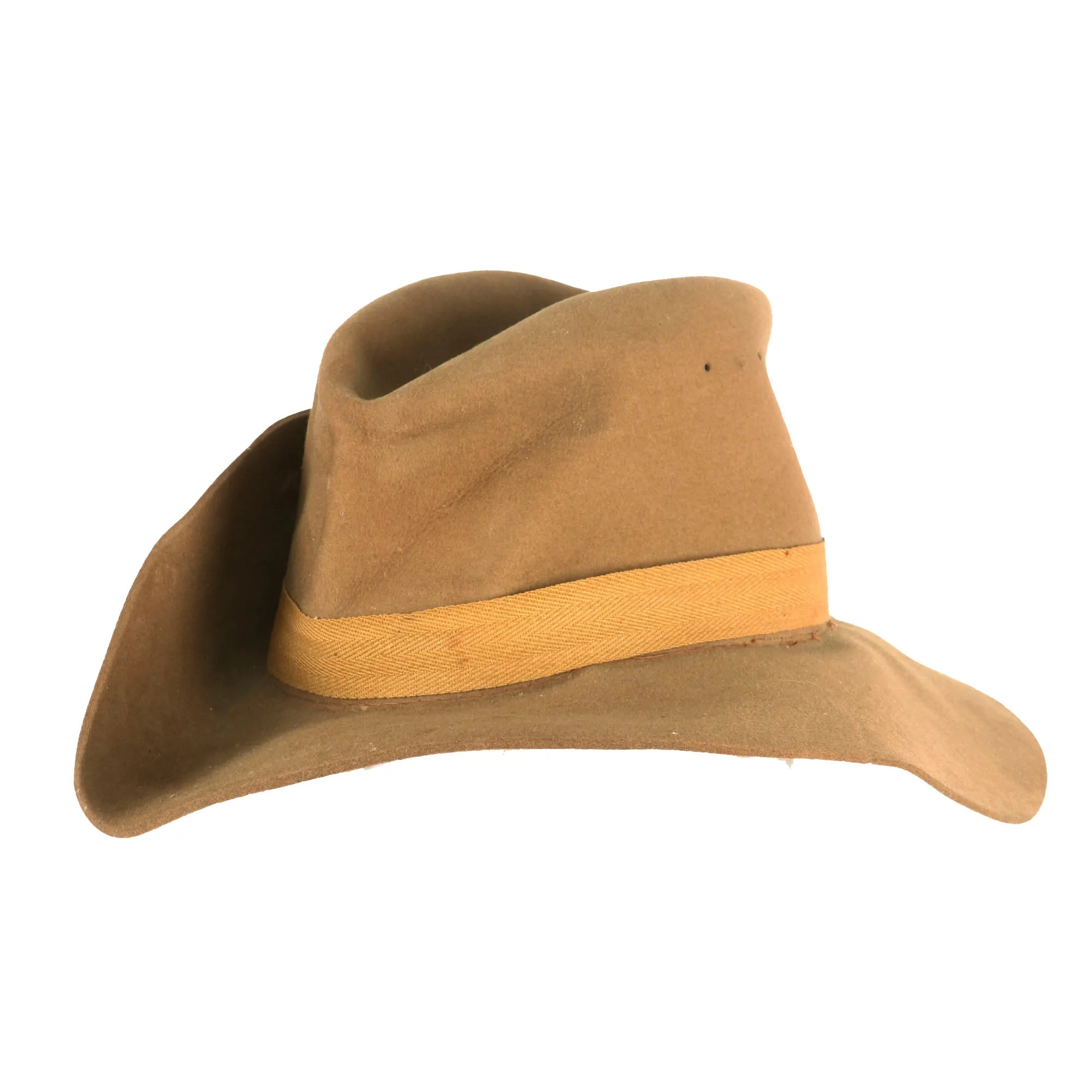 Original Australian WWII Australian Commonwealth Military Forces Slouch Hat by Vero & Everitt Ltd. - Dated 1943 - Size 7 ¼