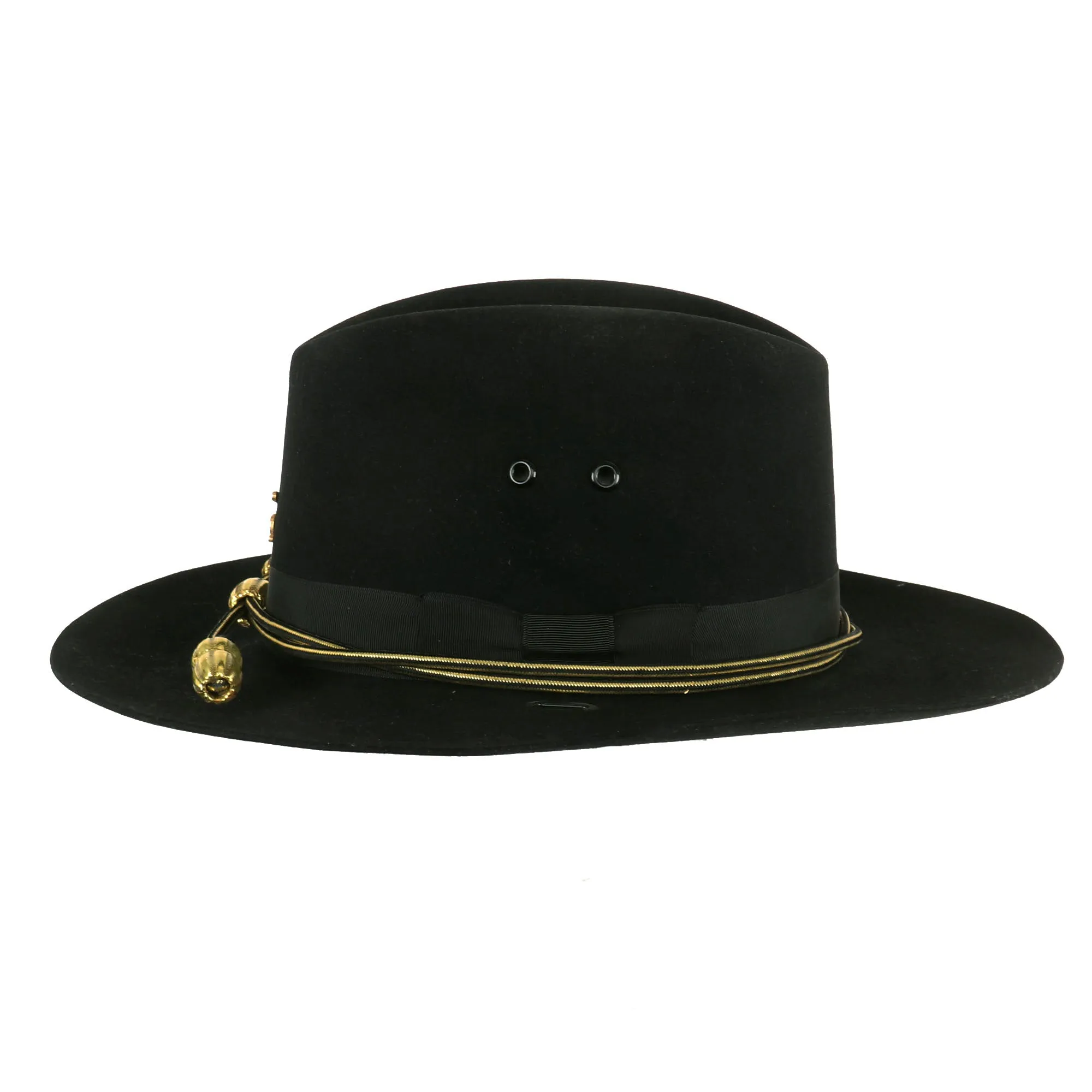 Original U.S. Vietnam War Named “Cav Hat” Cavalry Stetson Campaign Hat in Original Box with Spurs - Captain W.A. Gilleto