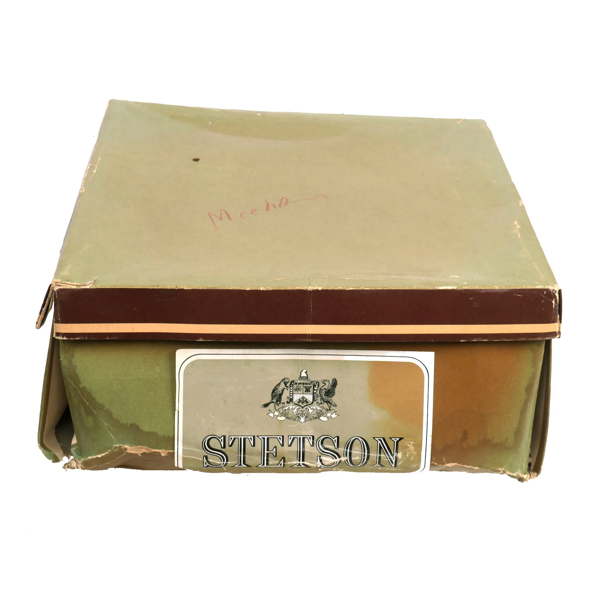 Original U.S. Vietnam War Named “Cav Hat” Cavalry Stetson Campaign Hat in Original Box with Spurs - Captain W.A. Gilleto