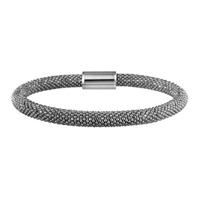 Oxidised Bold Mesh Bracelet