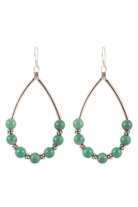 Paige Wallace Turquoise Loop Earrings