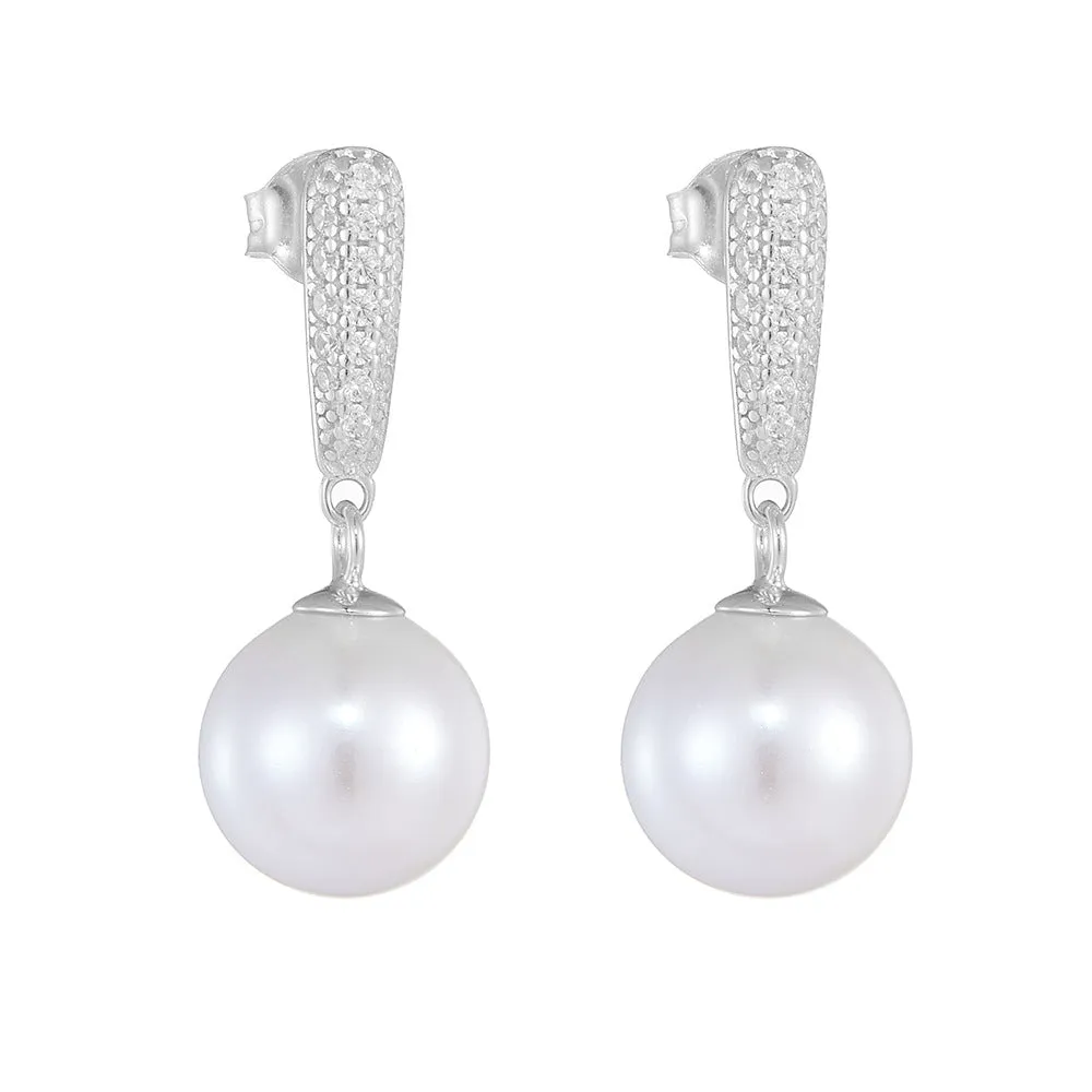 Personality Charming 10mm Pearl Earrings