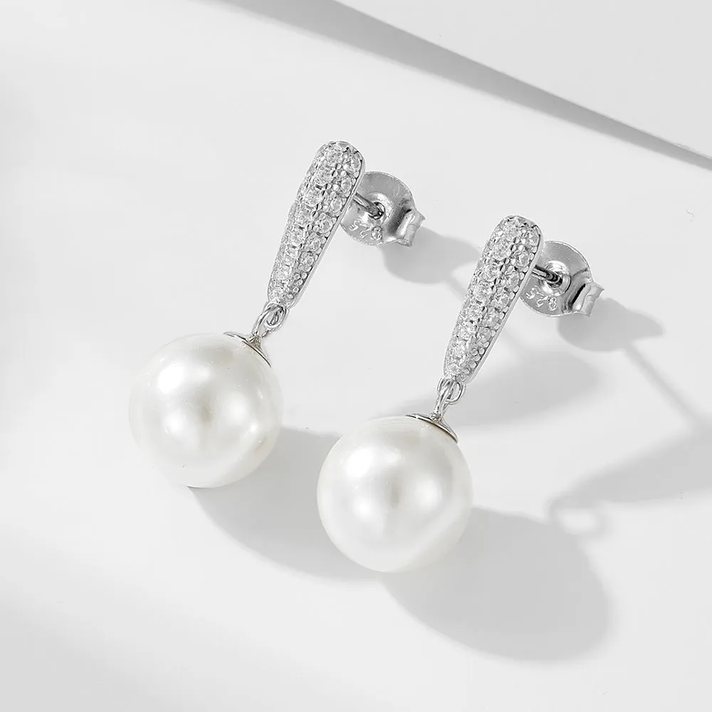 Personality Charming 10mm Pearl Earrings