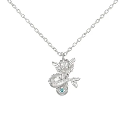 [Pokémon]Vaporeon & Pokéball necklace platinium