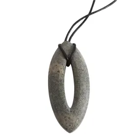 Preseli Bluestone Necklace Marquise With Leather