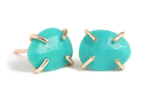 Prong Set Turquoise Studs