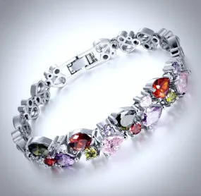 "Faith" - Pastel Cubic Zirconia Bracelet