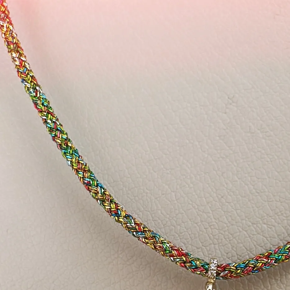 Rainbow Cord Necklace