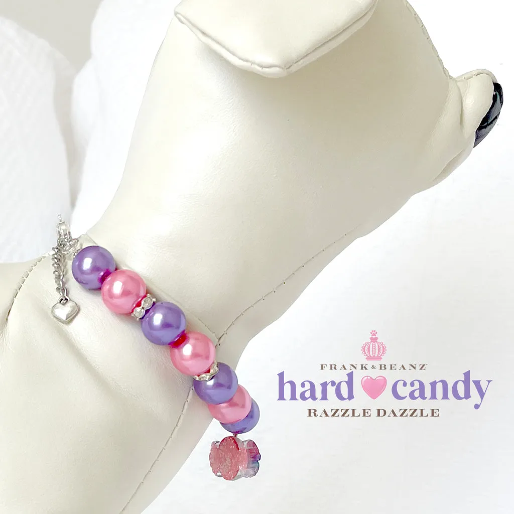 Razzle Dazzle Hard Candy Dog Necklace Luxury Pet Jewelry