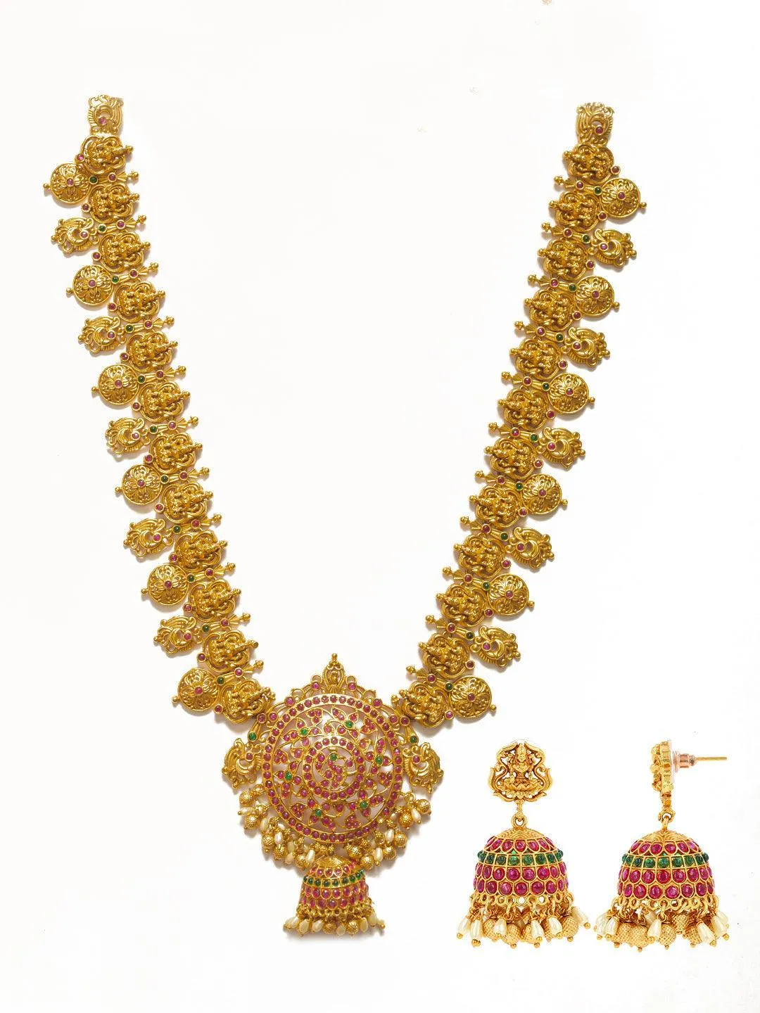 Real Kemp Heavy Bridal Necklace Set