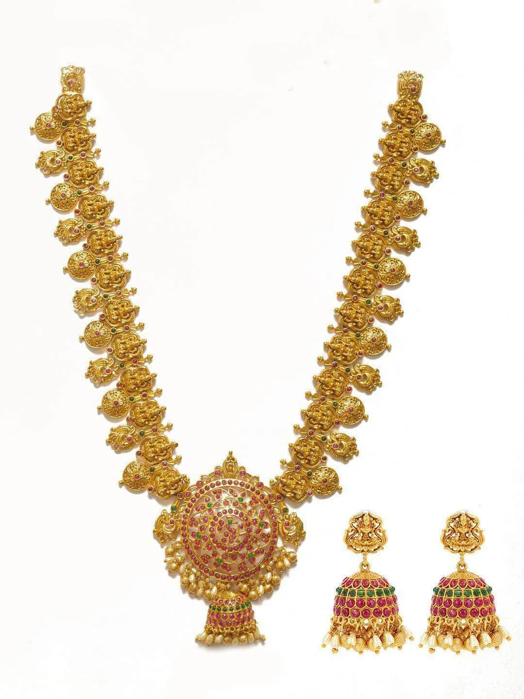 Real Kemp Heavy Bridal Necklace Set