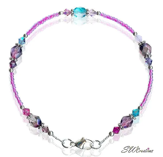 Rhapsody in Blue Crystal Medley Anklet