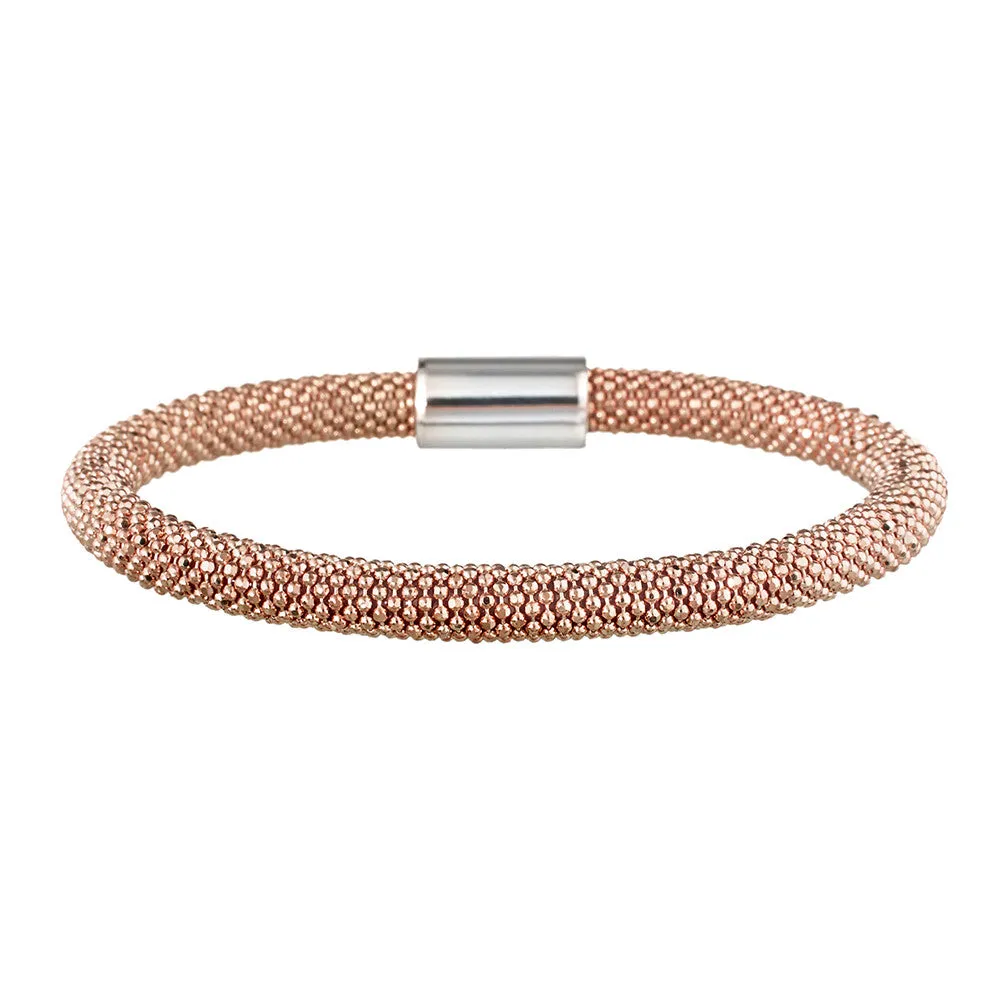 Rose Gold Bold Mesh Bracelet