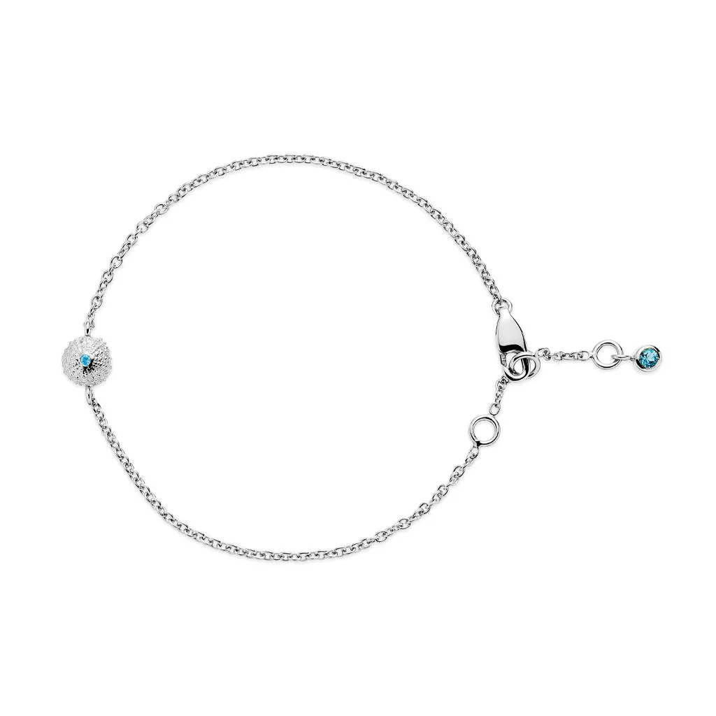 Sea Urchin Treasure Bracelet in Silver