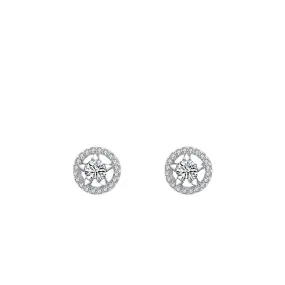 Starlight Sterling Silver Zircon Earrings