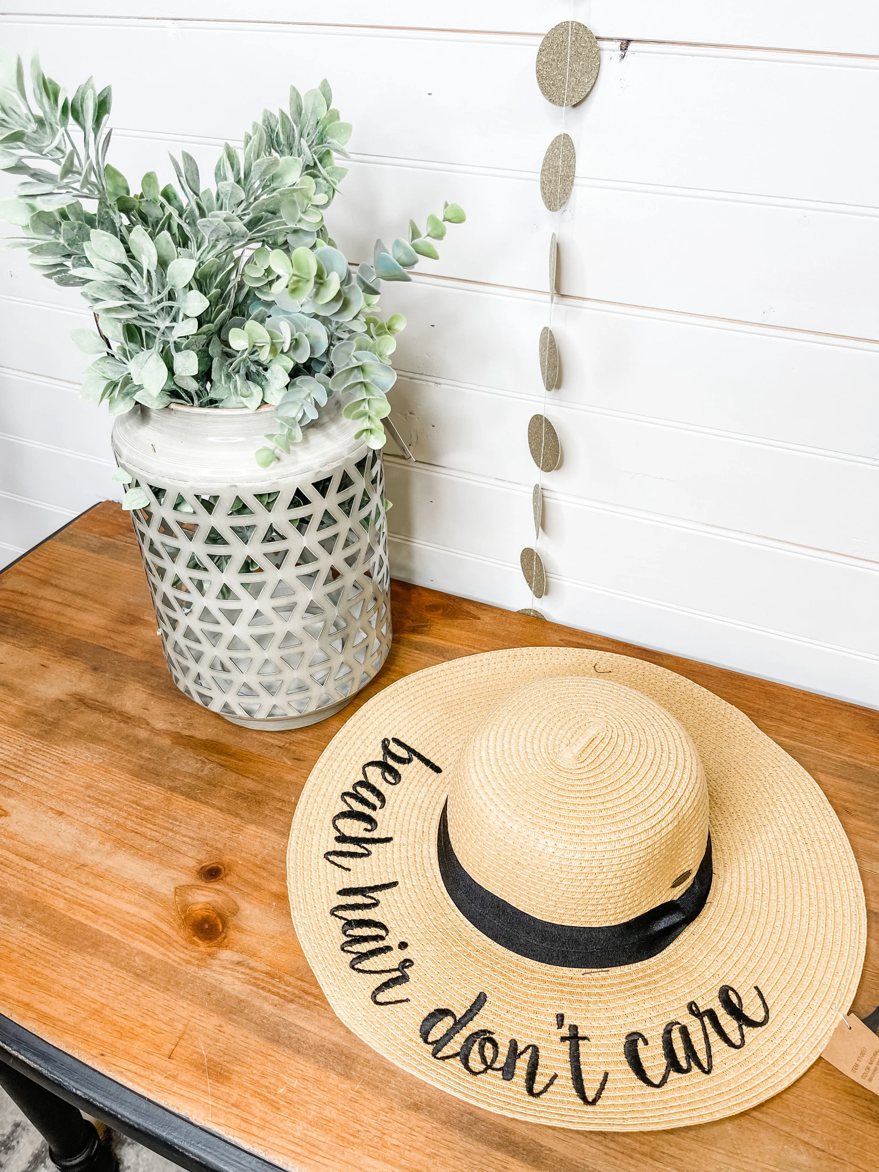 Straw Wide Brim Sun Hat