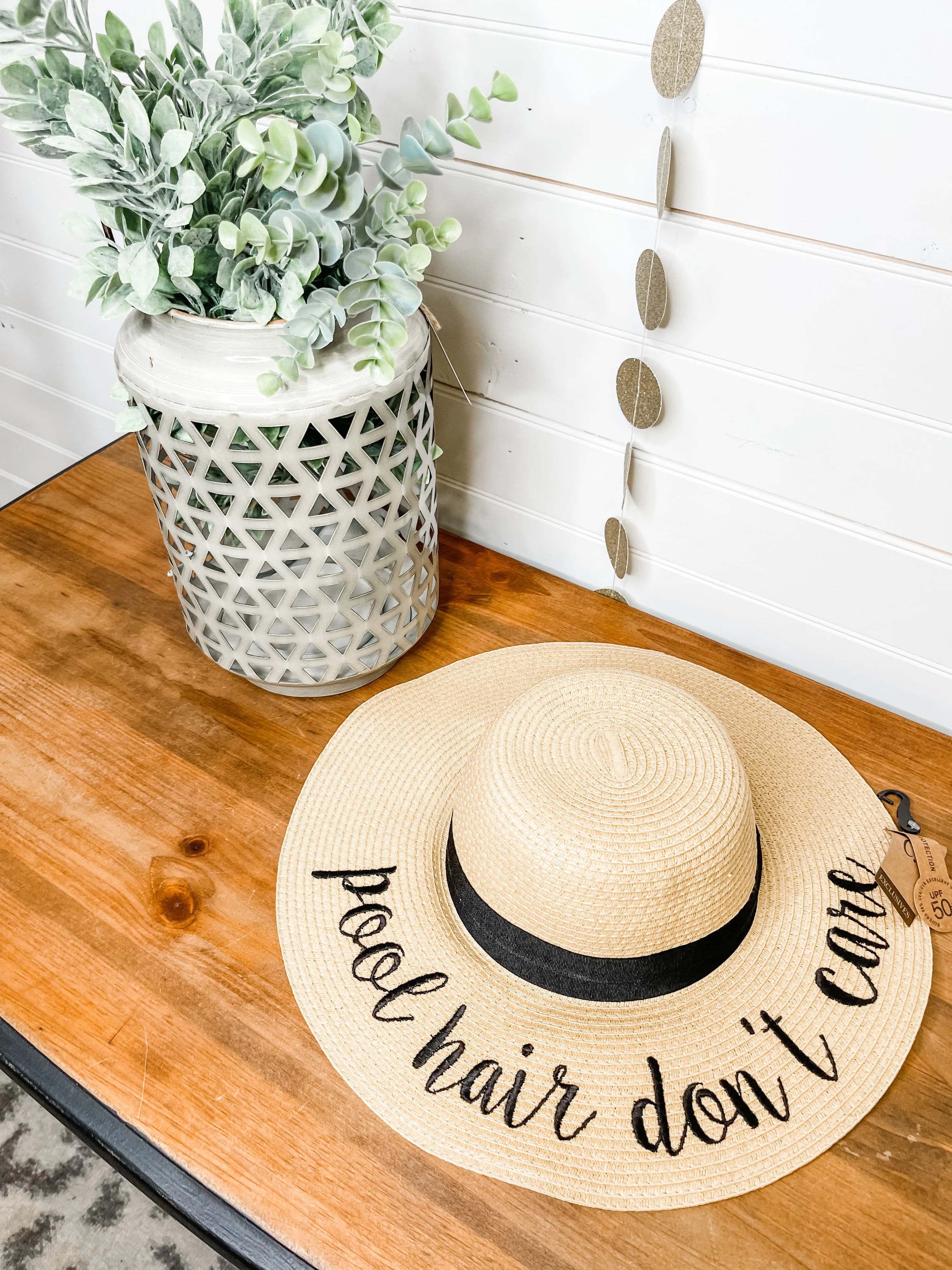 Straw Wide Brim Sun Hat