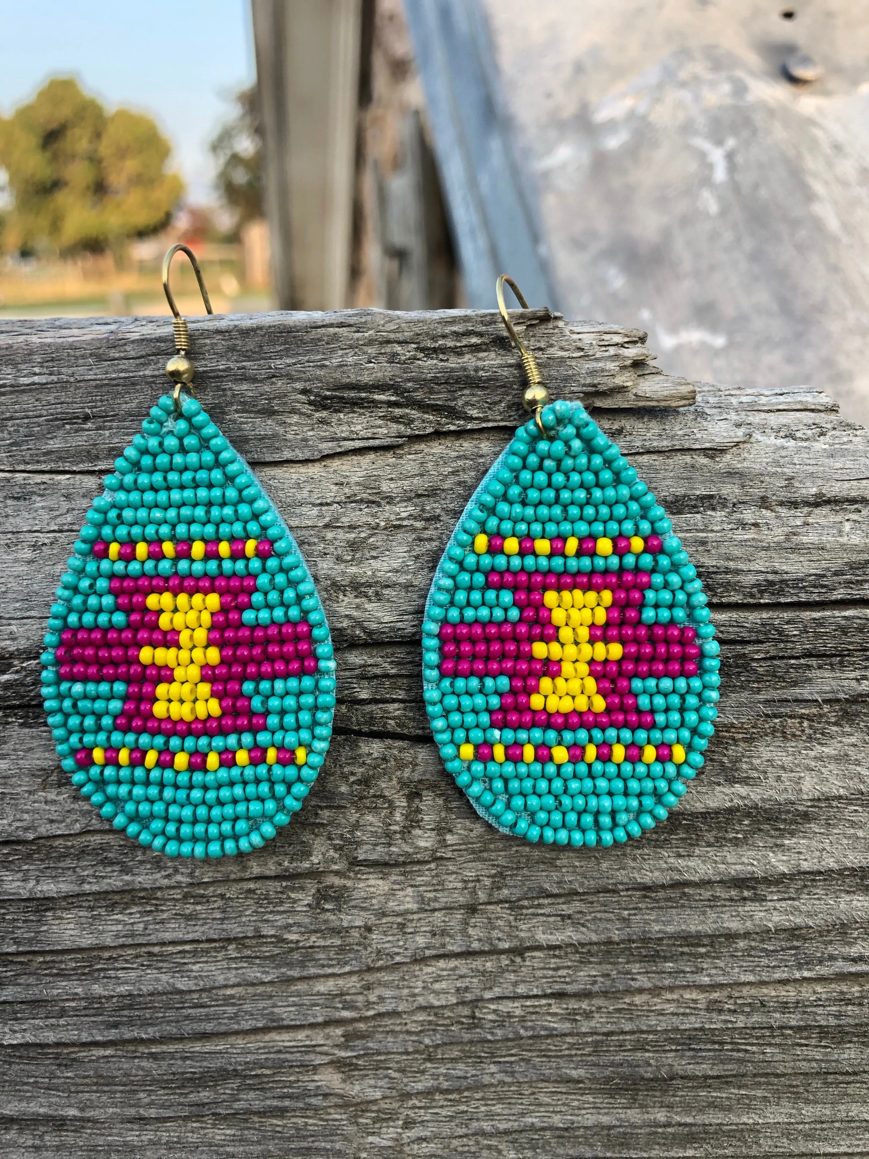 The Bimini Turquoise Beaded Earrings