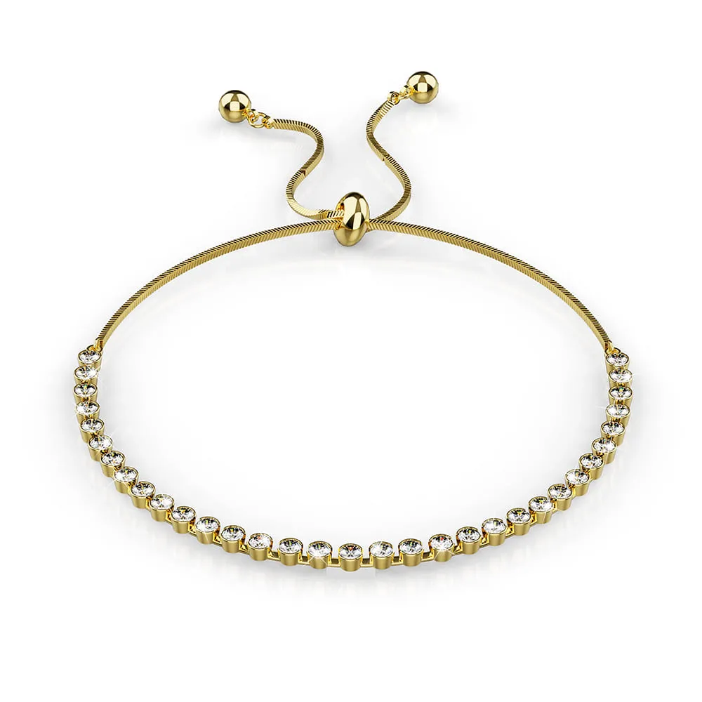 Tia Gleam Pull-Tie Tennis Bracelet