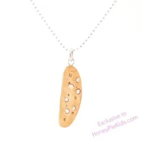 Tiny Hands Almond Scented Italian Biscotti Necklace