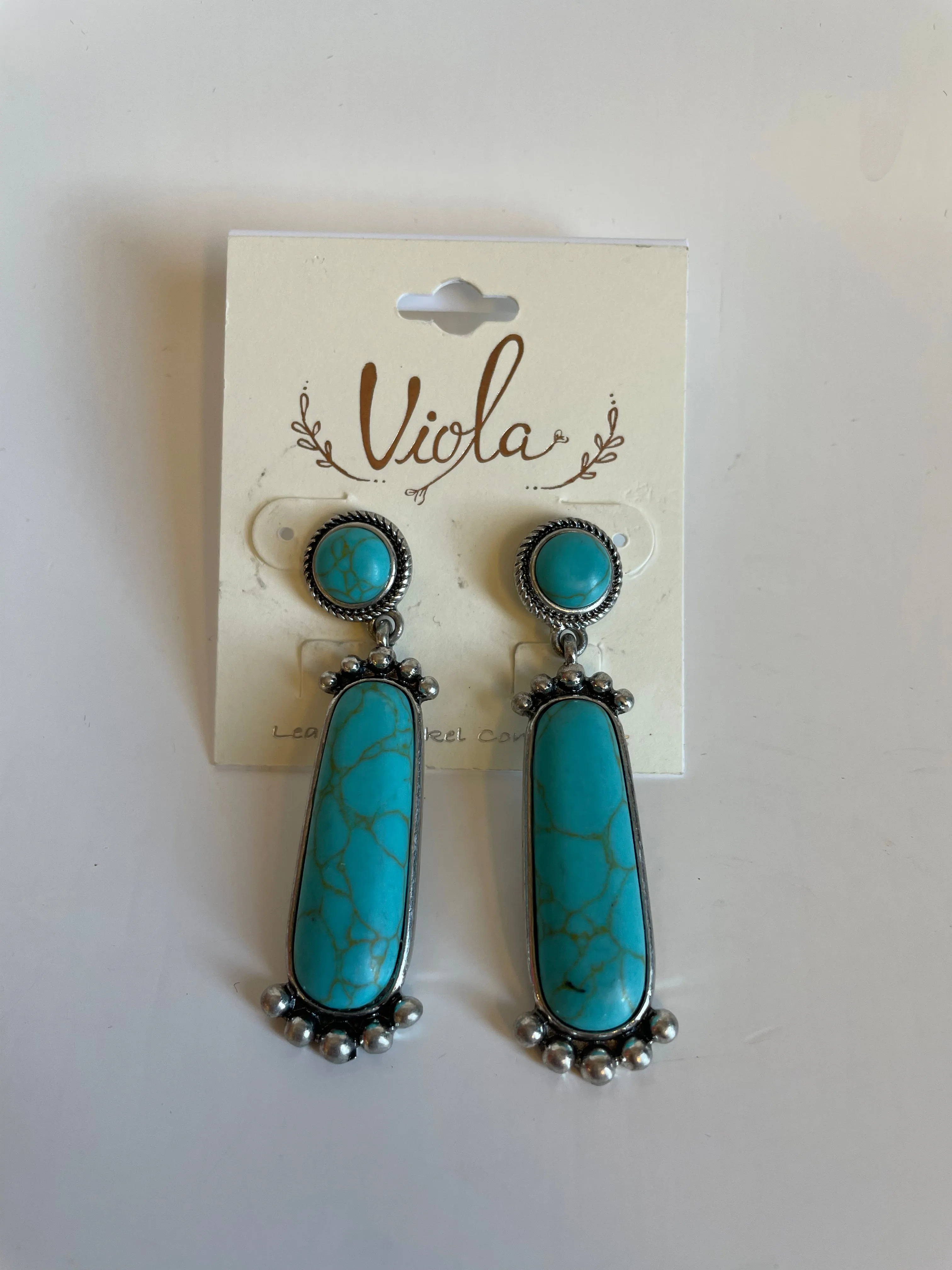 Turquoise and Silver Earrings