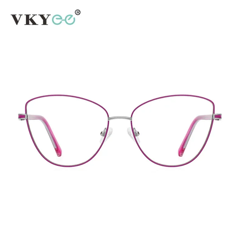 Vicky Women's Full Rim Cat Eye Alloy Reading Glasses 3067