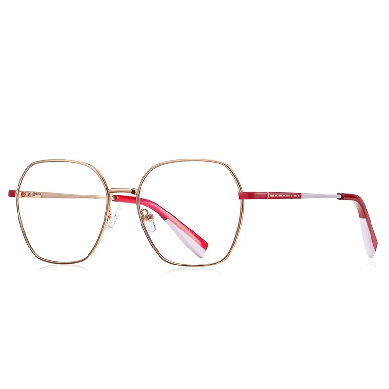 Vicky Womens Full Rim Square Alloy Reading Glasses Pfd3053