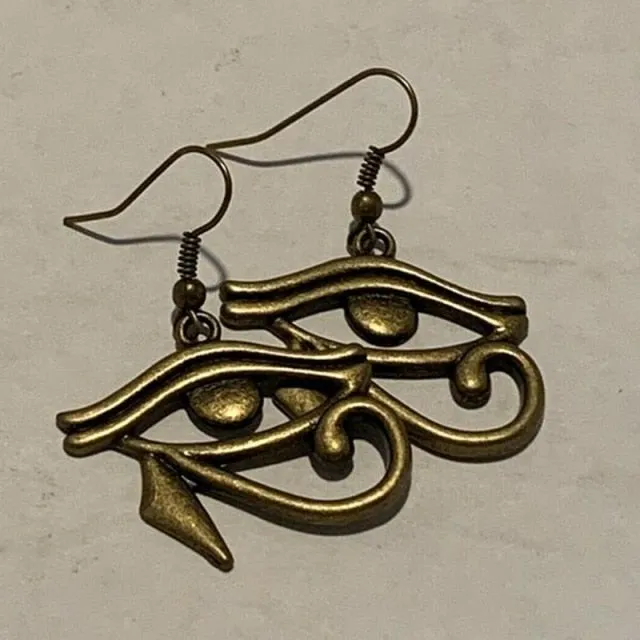 Vintage Bronze Turkish Devil Evil Eyes Necklace Pendant Punk BFF Statement Steampunk Choker For Women Witch Gothic Jewelry Gift